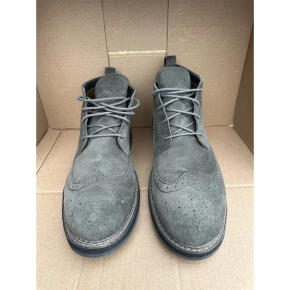 Timberland Squall Canyon Wingtip Chukka Boots Gray Suede Men\'s Size 12 Rugged Timberland Suede Gray Boots for Men | eBay main image 4